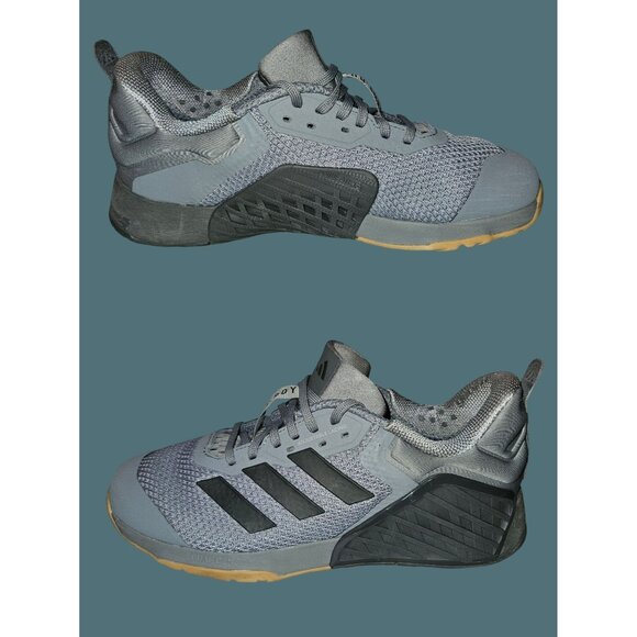 Adidas Dropset 3 Training Sneaker Shoes Grey/Grey Five /Core Black Men 8.5 - Picture 4 of 15